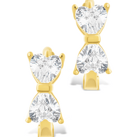 Sterling Silver Ravenna CZ Micro Hoop Earrings