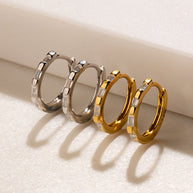 Sterling Silver Henley CZ Baguette Micro Hoop Earrings