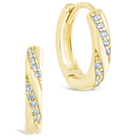 Sterling Silver Adelise Micro Hoops