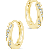 Sterling Silver Adelise Micro Hoops