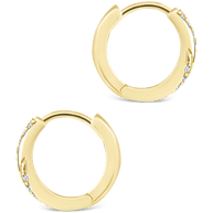 Sterling Silver Adelise Micro Hoops