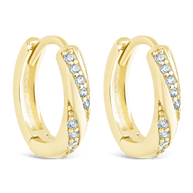 Sterling Silver Adelise Micro Hoops