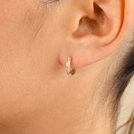 Sterling Silver Adelise Micro Hoops