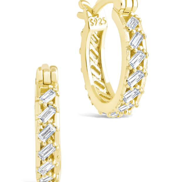 Sterling Silver Norabelle Micro Hoops