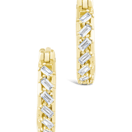 Sterling Silver Norabelle Micro Hoops