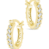 Sterling Silver Norabelle Micro Hoops