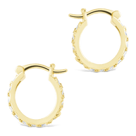 Sterling Silver Norabelle Micro Hoops
