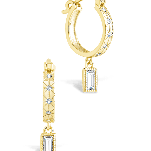 Sterling Silver Oaklyn Micro Hoops