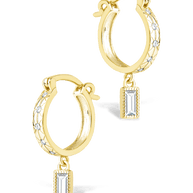 Sterling Silver Oaklyn Micro Hoops