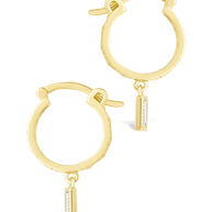 Sterling Silver Oaklyn Micro Hoops