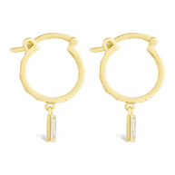 Sterling Silver Oaklyn Micro Hoops