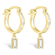 Sterling Silver Oaklyn Micro Hoops