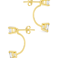 Sterling Silver Brilliant Cut Duo Jackets