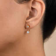 Sterling Silver Brilliant Cut Duo Jackets