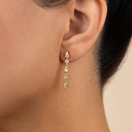 Sterling Silver Jacinda CZ Dangle Earrings