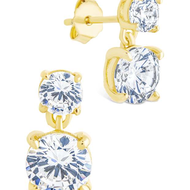 Sterling Silver Galatea Brilliant Cut CZ Studs
