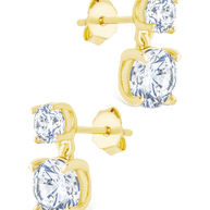 Sterling Silver Galatea Brilliant Cut CZ Studs