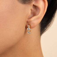 Sterling Silver Opaline Brilliant Cut CZ Studs