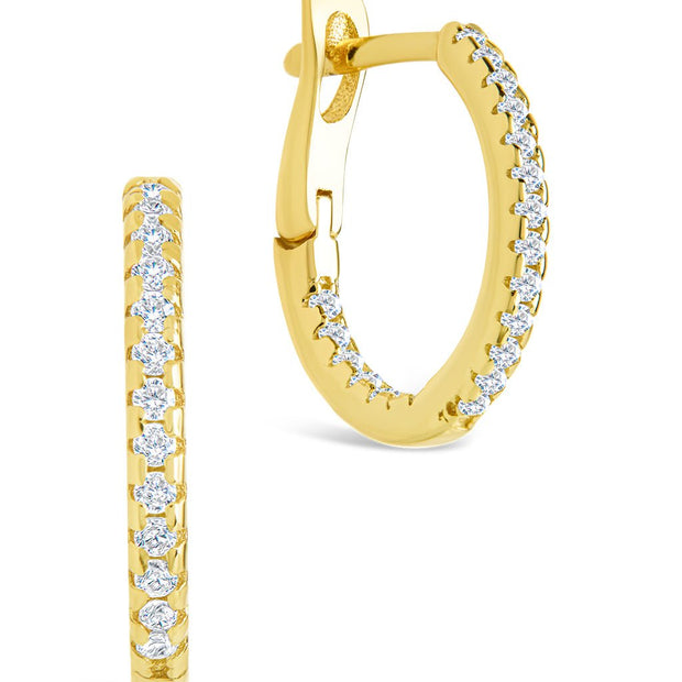 Sterling Silver Lilia CZ Infinity Hoops