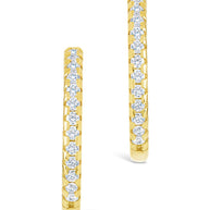 Sterling Silver Lilia CZ Infinity Hoops