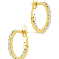 Sterling Silver Lilia CZ Infinity Hoops