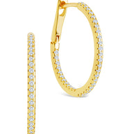 Sterling Silver Lilia CZ Infinity Hoops