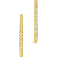 Sterling Silver Lilia CZ Infinity Hoops