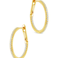 Sterling Silver Lilia CZ Infinity Hoops
