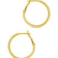 Sterling Silver Lilia CZ Infinity Hoops