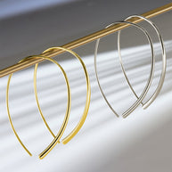 Delicate Threader Hoop Earrings