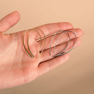 Delicate Threader Hoop Earrings Set of 2