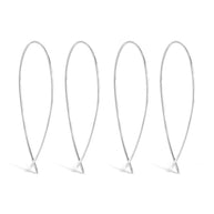 Delicate Threader Hoop Earrings Set of 2