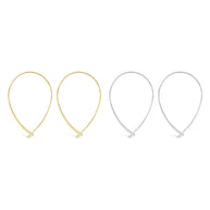 Delicate Threader Hoop Earrings Set of 2
