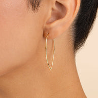 Delicate Threader Hoop Earrings