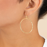 Gold and Silver Dangle Earrings