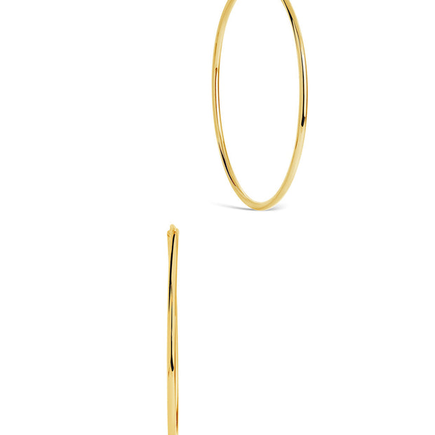 2.7" Infinity Hoop Earrings
