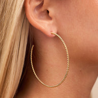 Rope Twist Hoops