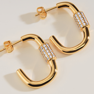 Oval Carabiner Hoops