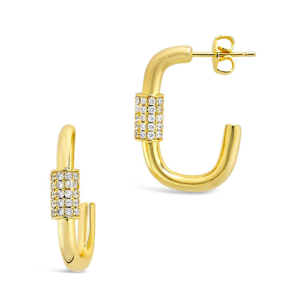 Oval Carabiner Hoops