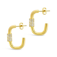 Oval Carabiner Hoops