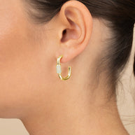 Oval Carabiner Hoops