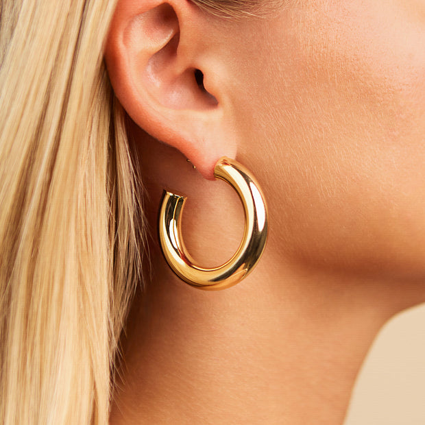 Thick Hollow Hoops