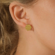 Sezia Textured Stud Earrings