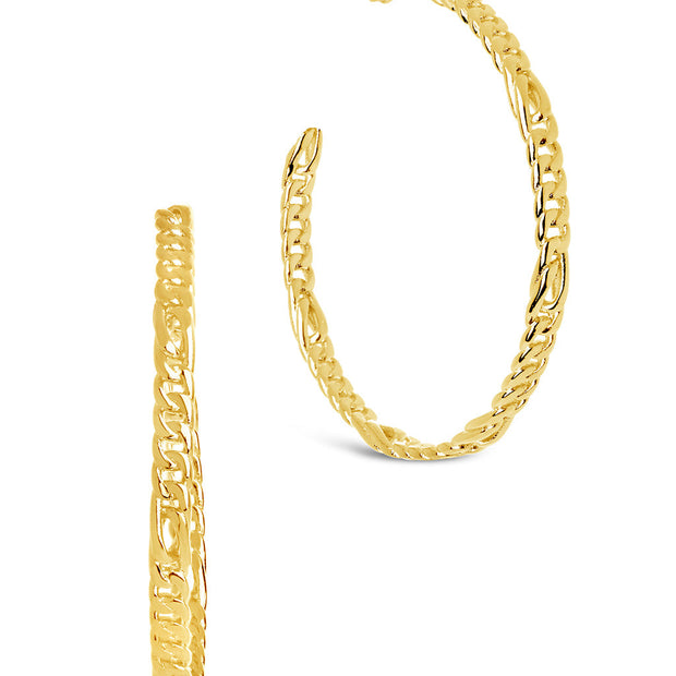 Claudette Chain Hoop Earrings
