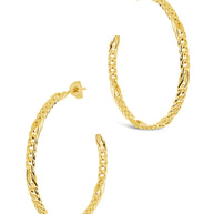 Claudette Chain Hoop Earrings
