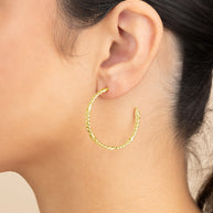 Claudette Chain Hoop Earrings