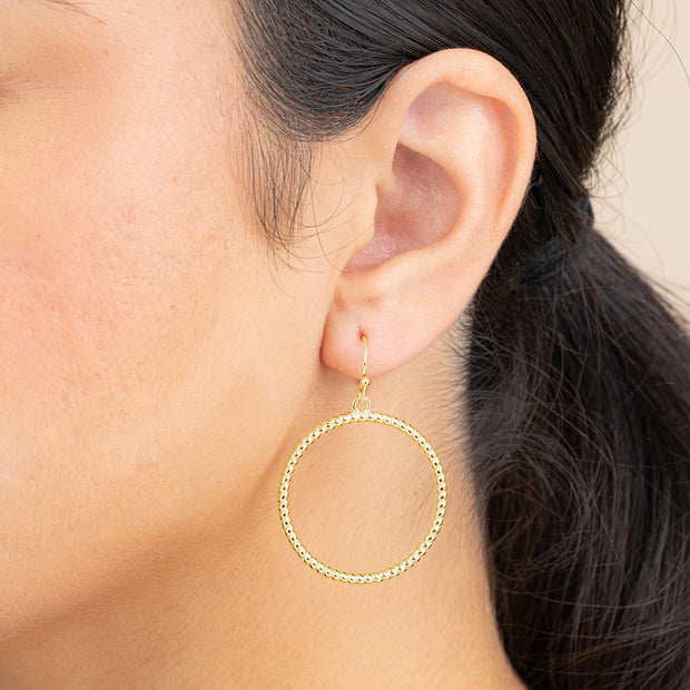 Terina Circle Dangle Earrings