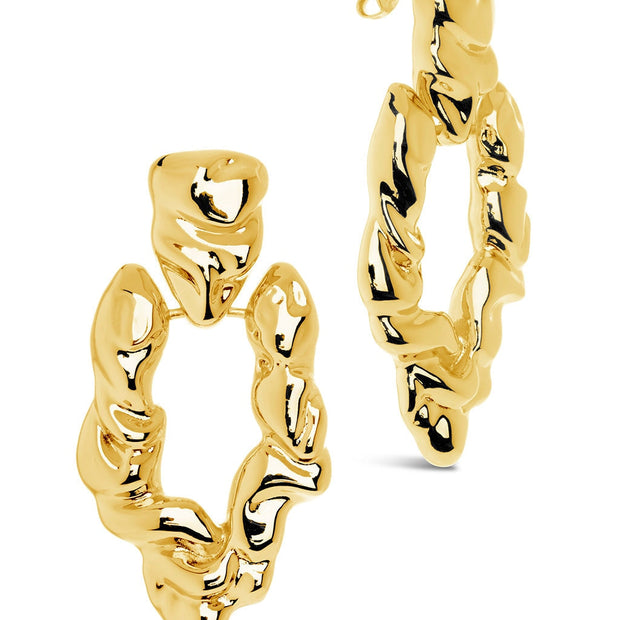 Tali Molten Metal Chunky Drop Earrings