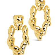 Tali Molten Metal Chunky Drop Earrings