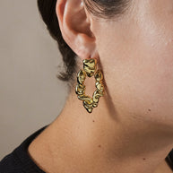 Tali Molten Metal Chunky Drop Earrings